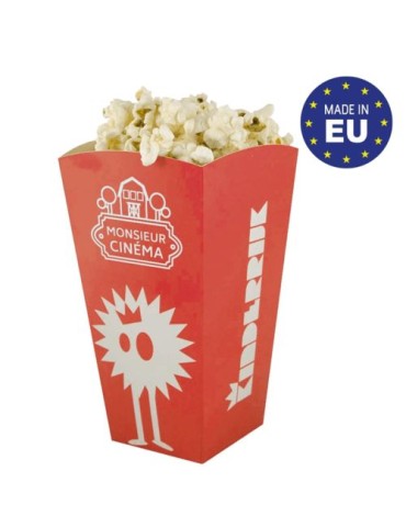 Pot à popcorn (grand) Matières : carton Couleurs : blanc