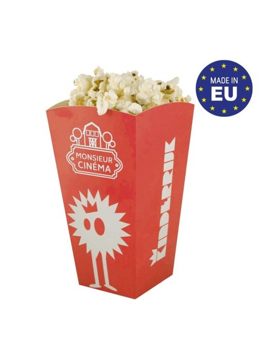 Pot à popcorn (grand) Matières : carton Couleurs : blanc
