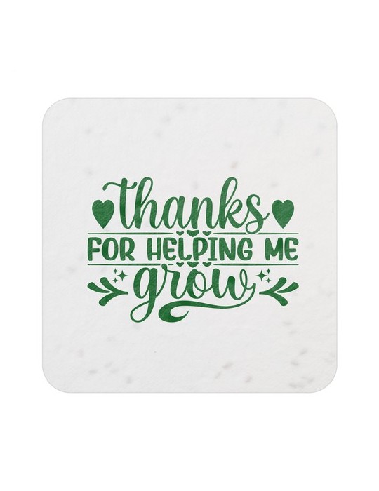 Square Coaster Flower Seed Paper 200 gr