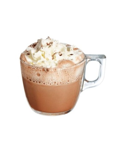 Tasse à cappuccino en verre 22cl Matières : verre Couleurs : transparent cadeau entreprise pas cher