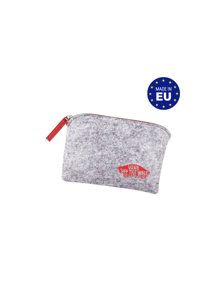 Pochette cosmétiques en feutrine Matières : PET recyclé Couleurs : gris chiné
