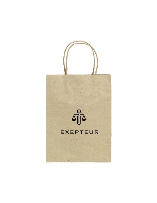 Leaf It Bag papier fibres herbe recyclées (120 g/m²) M