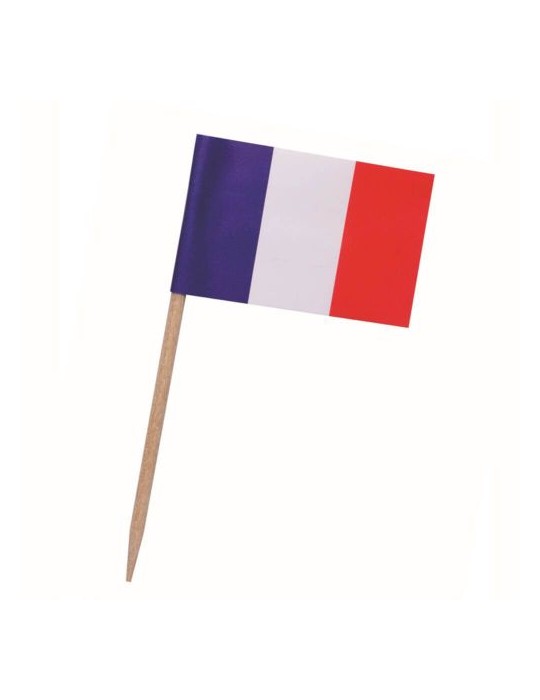 Pique drapeau France Matières : papier Couleurs : blanc