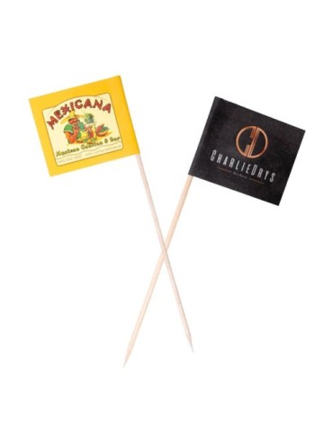 Pique burger mini drapeau 2