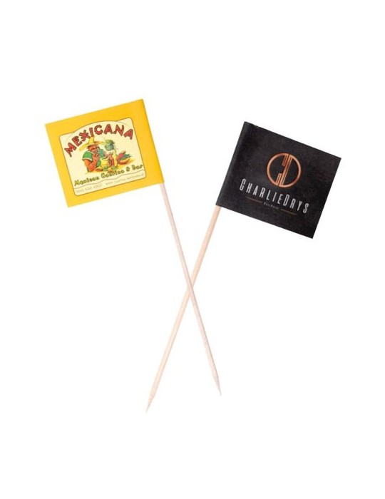 Pique burger mini drapeau