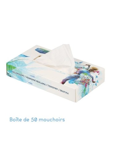 Boîte de mouchoirs classique Matières : papier Couleurs : blanc 2