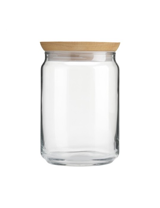 Wood Jar Pot de Rangement