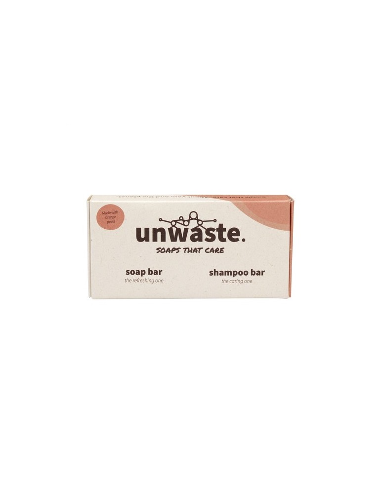 Unwaste Duopack Soap & Shampoo bar