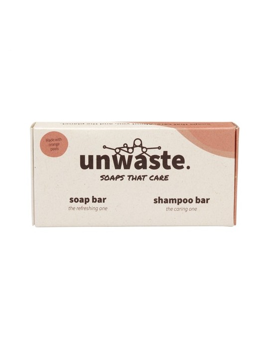 Unwaste Duopack Soap & Shampoo bar