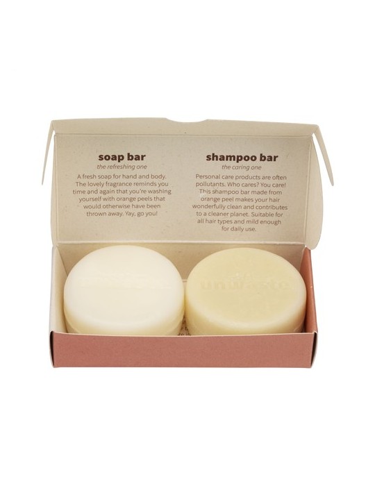 Unwaste Duopack Soap & Shampoo bar