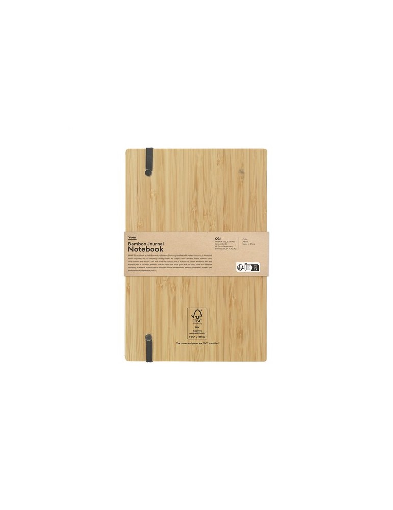 Bamboo Journal Naked Spine Notebook A5 carnet de notes