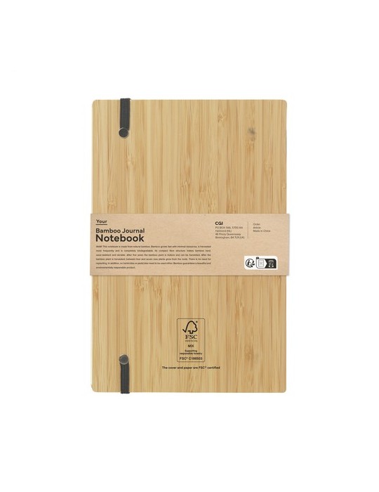 Bamboo Journal Naked Spine Notebook A5 carnet de notes