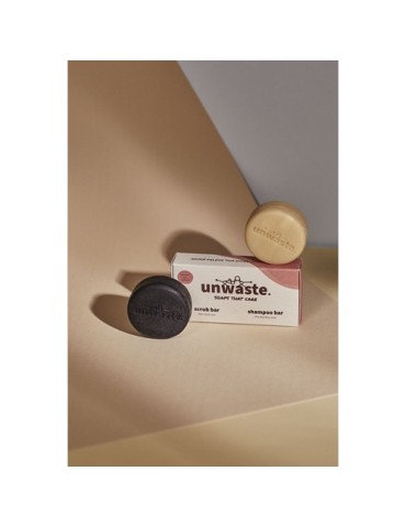 Unwaste Duopack Scrub & Shampoo bar Koffieolie 2