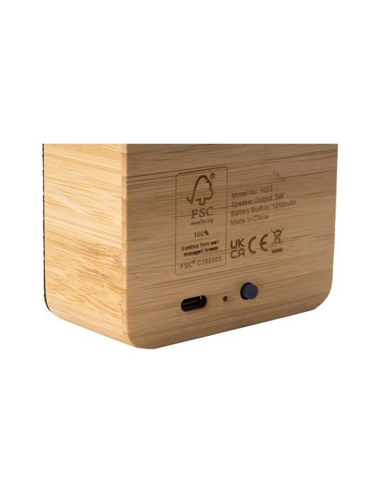 Sonido 5W Bamboo Wireless Speaker
