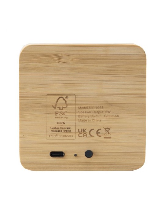 Sonido 5W Bamboo Wireless Speaker