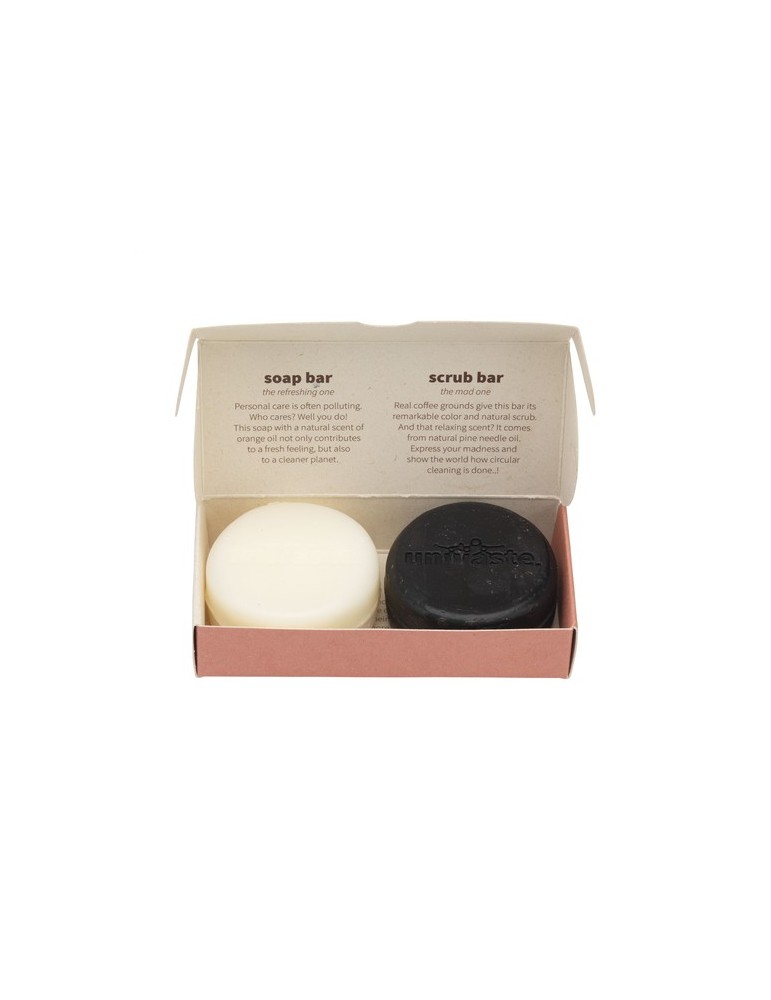 Unwaste Duopack Soap & Scrub bar