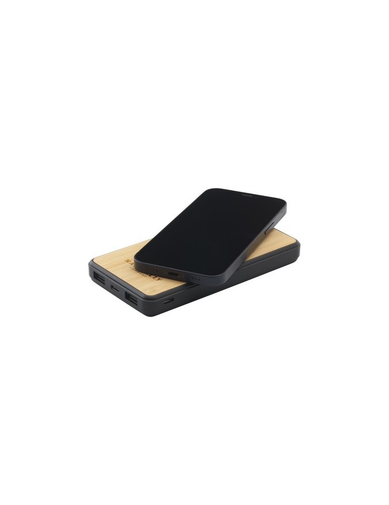 Boru Bamboo RCS Recycled ABS Powerbank Wireless Charger