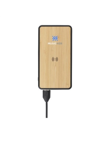 Boru Bamboo RCS Recycled ABS Powerbank Wireless Charger 2