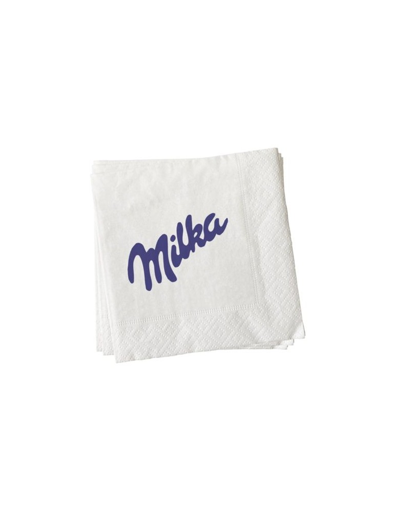 Serviette lunch supérieure Matières : papier Couleurs : blanc personnalisable avec votre logo