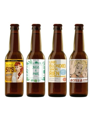 Bière blonde classique Matières : verre Couleurs : marron 2