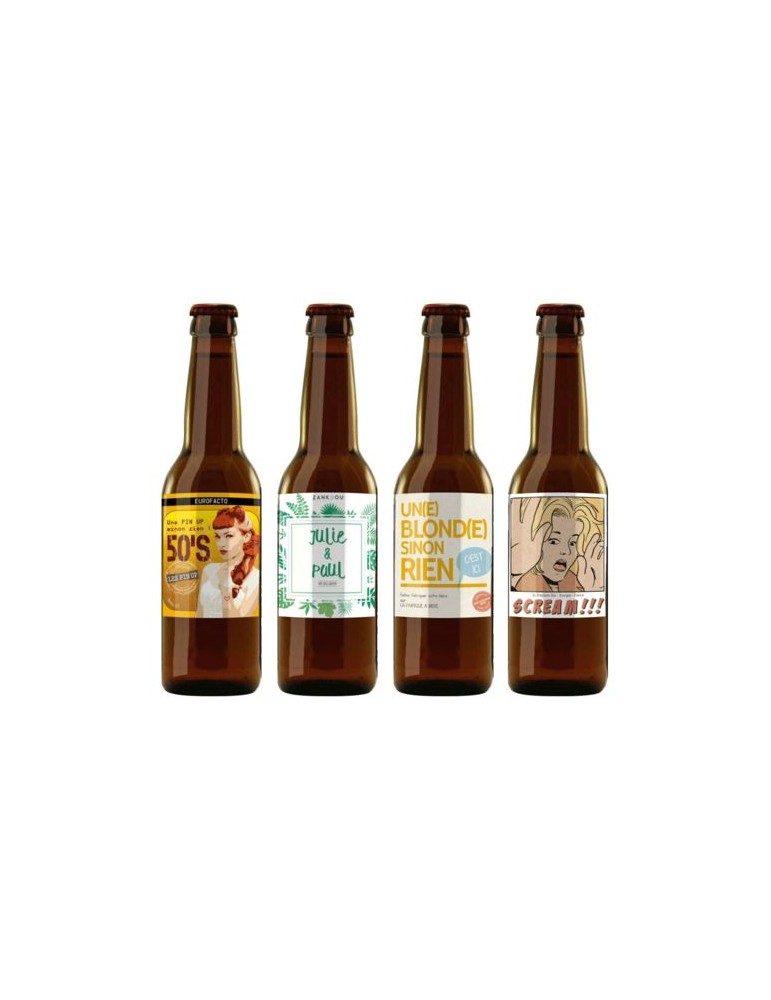 Bière blonde classique Matières : verre Couleurs : marron personnalisable avec votre logo
