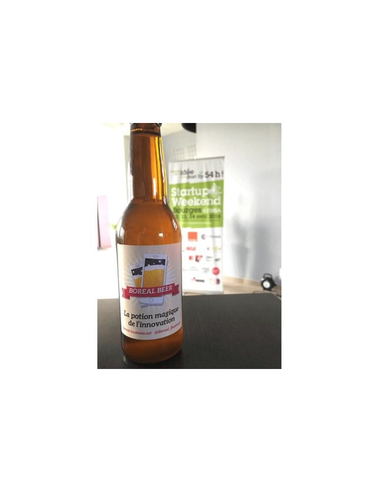 Bière blonde classique Matières : verre Couleurs : marron cadeau entreprise pas cher