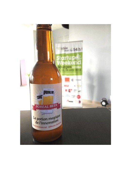 Bière blonde classique Matières : verre Couleurs : marron cadeau entreprise pas cher