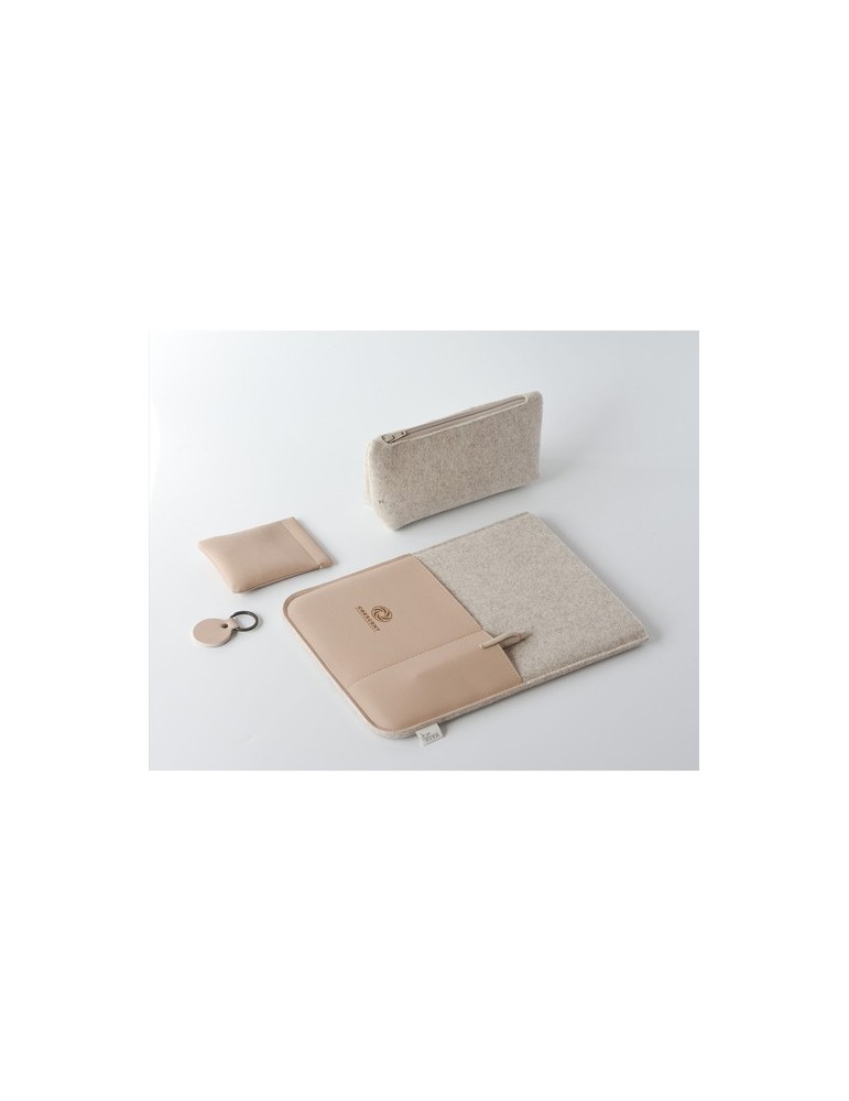 Recyc Felt&Apple Imitation Leather LaptopSleeve 14p