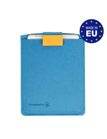 Etui pour tablette en feutrine Matières : PET recyclé Couleurs : gris chiné