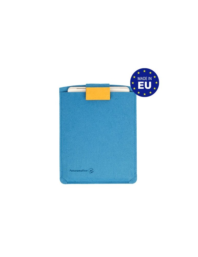 Etui pour tablette en feutrine Matières : PET recyclé Couleurs : gris chiné