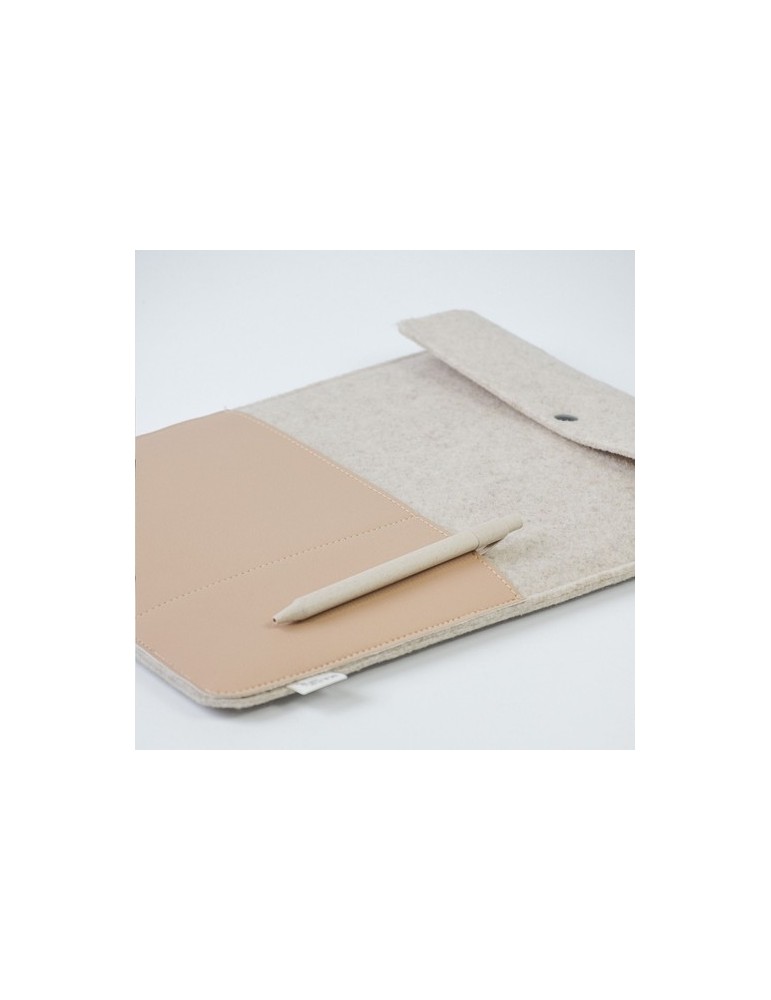 Recyc Felt&Apple Imitation Leather LaptopSleeve Plus14p