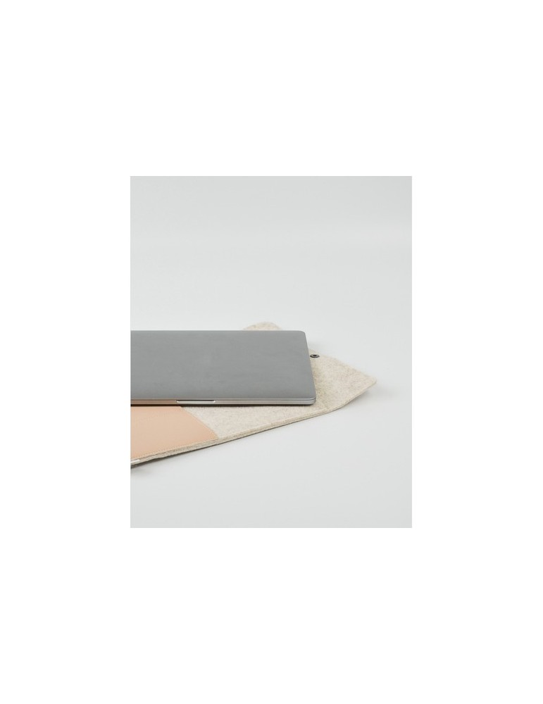 Recyc Felt&Apple Imitation Leather LaptopSleeve Plus14p