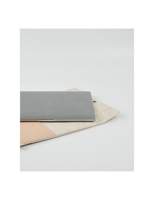 Recyc Felt&Apple Imitation Leather LaptopSleeve Plus14p