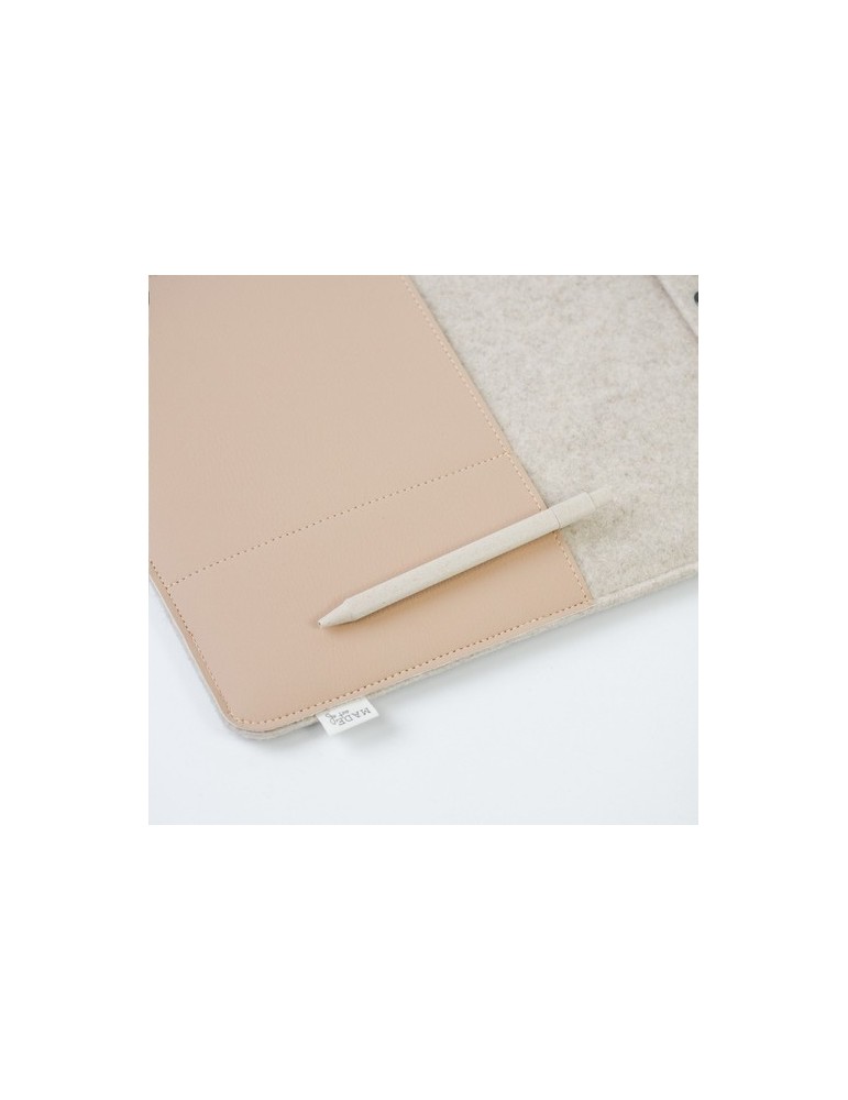 Recyc Felt&Apple Imitation Leather LaptopSleeve Plus14p