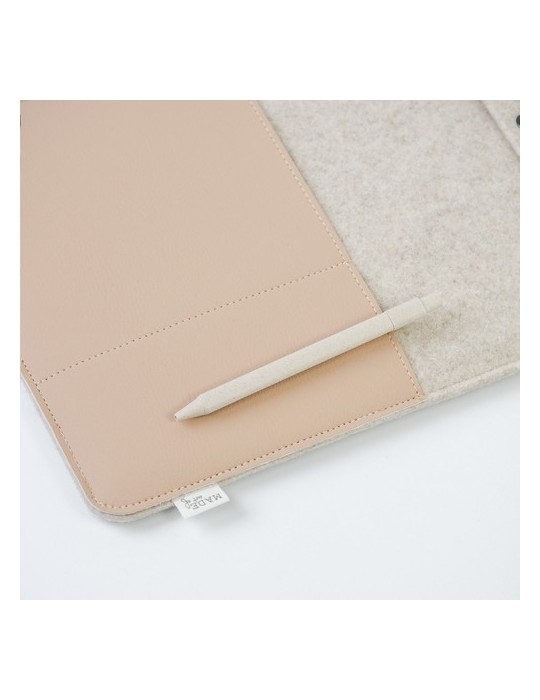 Recyc Felt&Apple Imitation Leather LaptopSleeve Plus14p