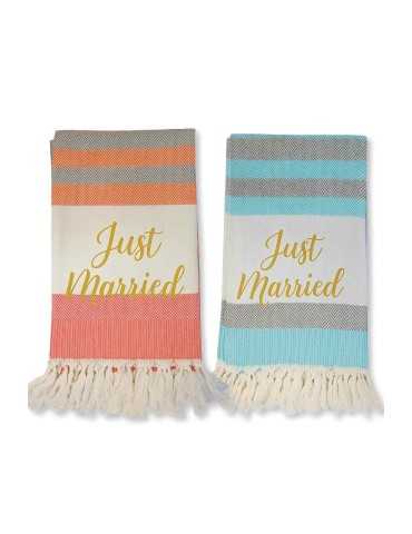 Paréo Serviette Éco-responsable Personnalisé en Coton Bio - Yistal goodies personnalisé en stock