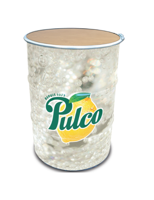 Un baril avec une couleur imprimé personnalisé