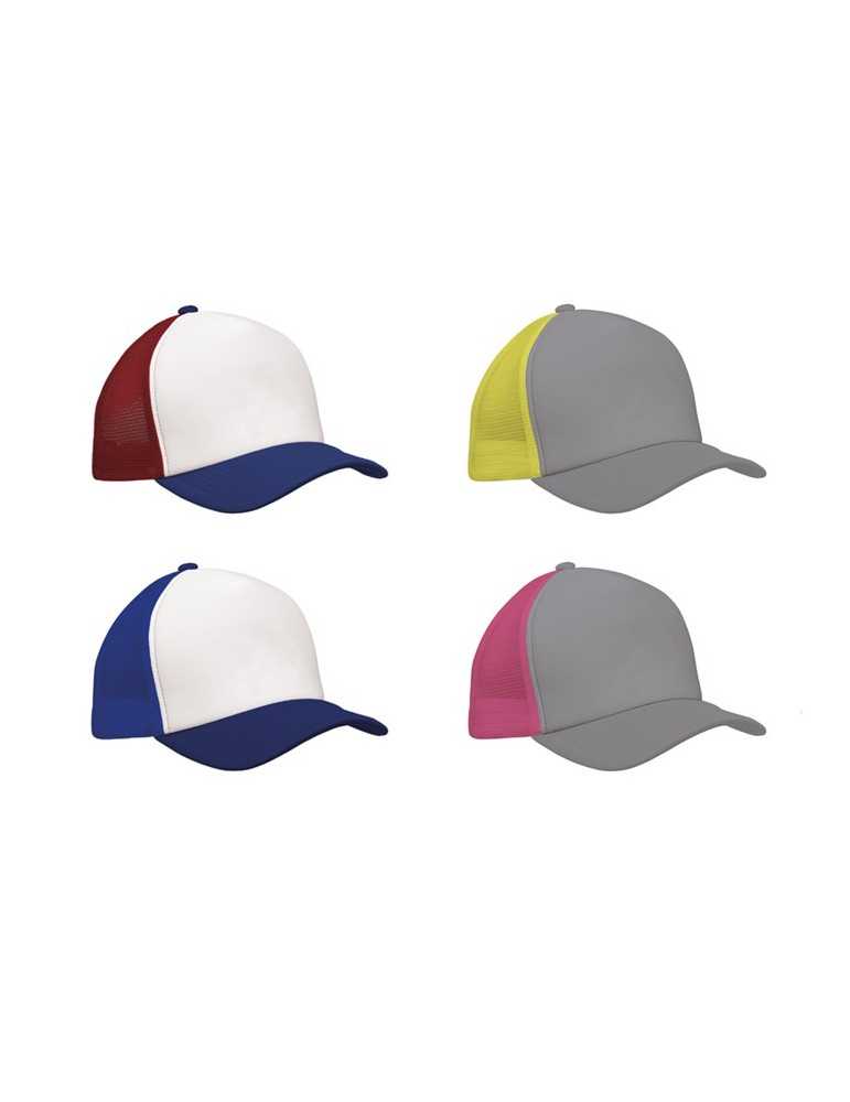 Casquette trucker en mousse à profil haut 100% personnalisé publicitaire