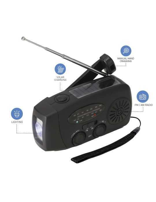 Radio d’Urgence Multifonction Cartney personnalisé cadeau entreprise pas cher