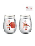 Set de 2 verres Noël