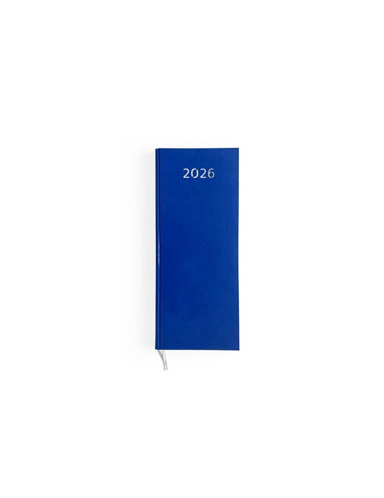 AGENDA DE CAISSE 2026 - DOS CARRE COUSU COLLE EMBOITE - 137 x 335 mm - COUVERTURE BORDEAUX - TRANSFERT A CHAUD