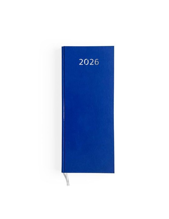 AGENDA DE CAISSE 2026 - DOS CARRE COUSU COLLE EMBOITE - 137 x 335 mm - COUVERTURE BORDEAUX - TRANSFERT A CHAUD