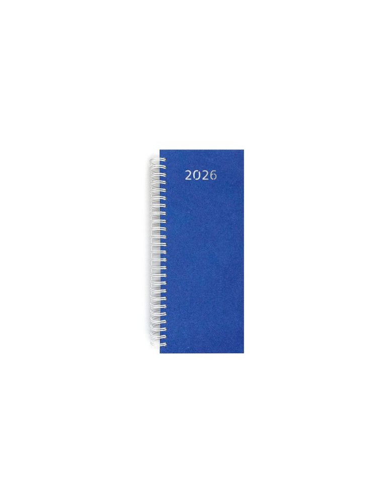 AGENDA DE CAISSE 2026 - DOS CARRE COUSU COLLE EMBOITE - 137 x 335 mm - COUVERTURE BORDEAUX - TRANSFERT A CHAUD