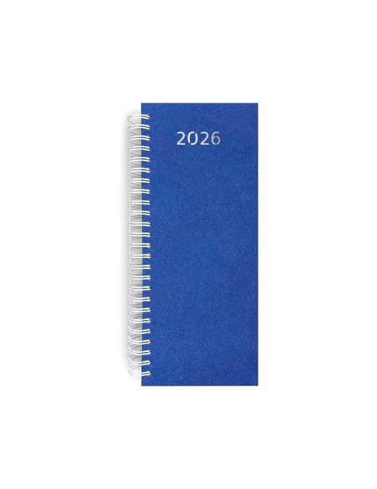 AGENDA DE CAISSE 2026 - DOS CARRE COUSU COLLE EMBOITE - 137 x 335 mm - COUVERTURE BORDEAUX - TRANSFERT A CHAUD