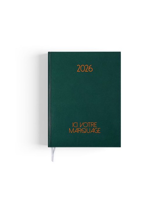 AGENDA EMBOITE PARIS 2026 - MINI 90 x 165 mm - COUVERTURE NOIRE - SANS MARQUAGE