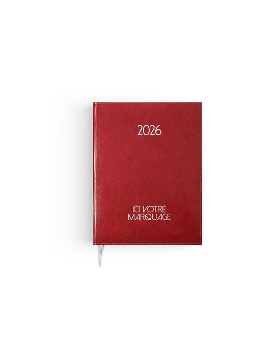 AGENDA EMBOITE PARIS 2026 - MINI 90 x 165 mm - COUVERTURE NOIRE - SANS MARQUAGE