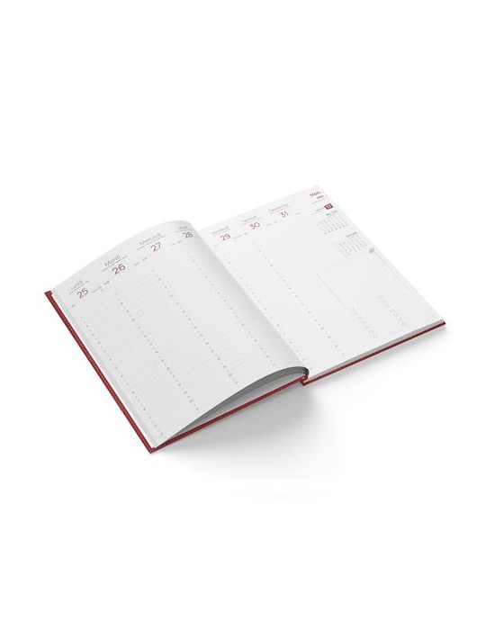 AGENDA EMBOITE PARIS 2026 - MINI 90 x 165 mm - COUVERTURE NOIRE - SANS MARQUAGE