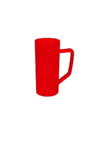 Chope à bière verte en plastique réutilisable et personnalisable 56cl sans BPA conformément à la réglementation française