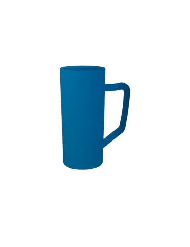 Chope à bière verte en plastique réutilisable et personnalisable 56cl sans BPA conformément à la réglementation française 2