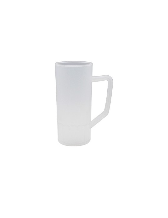 Chope à bière verte en plastique réutilisable et personnalisable 56cl sans BPA conformément à la réglementation française Matièr